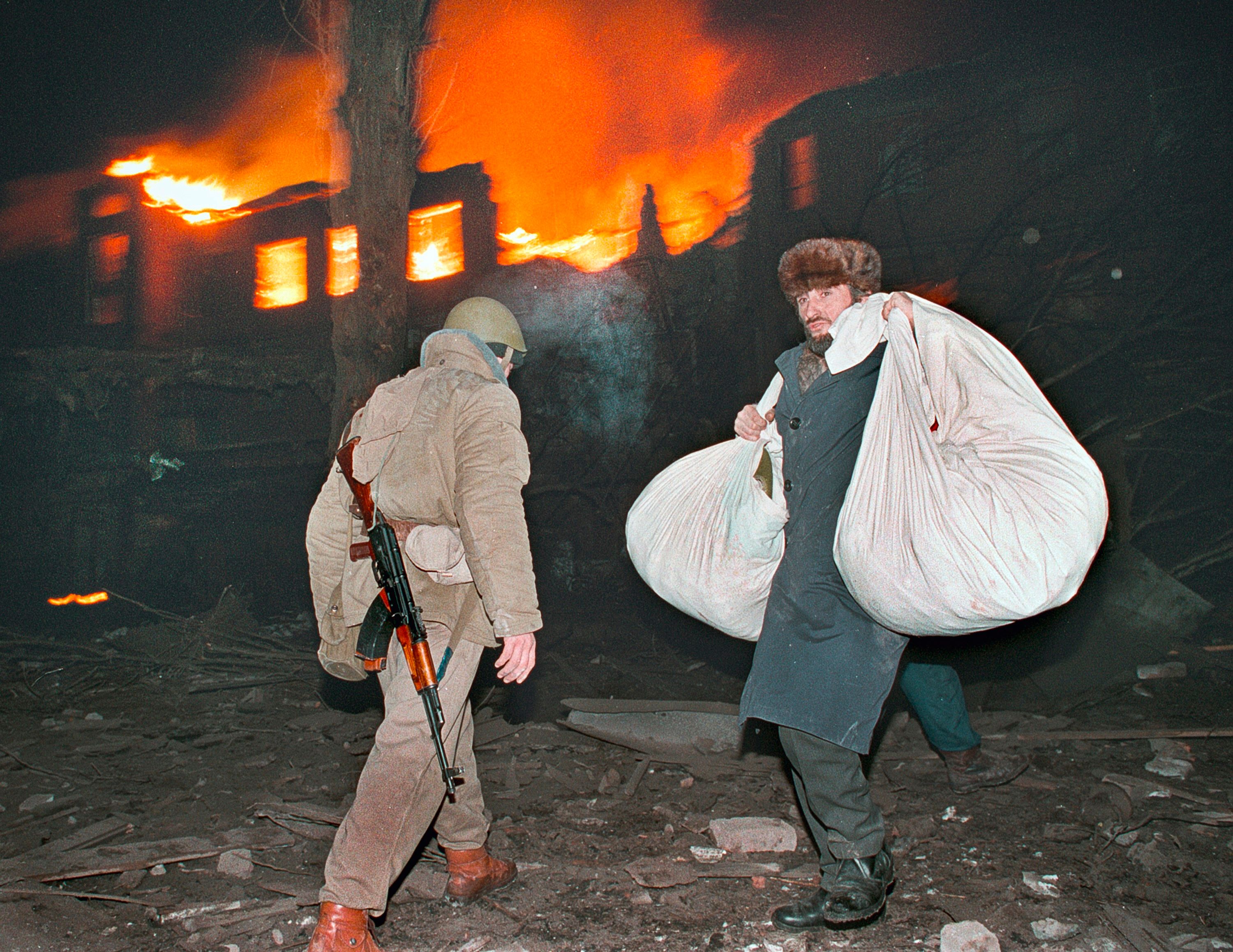 Грозный, декабрь 1994 года. Фото: Александр Неменов