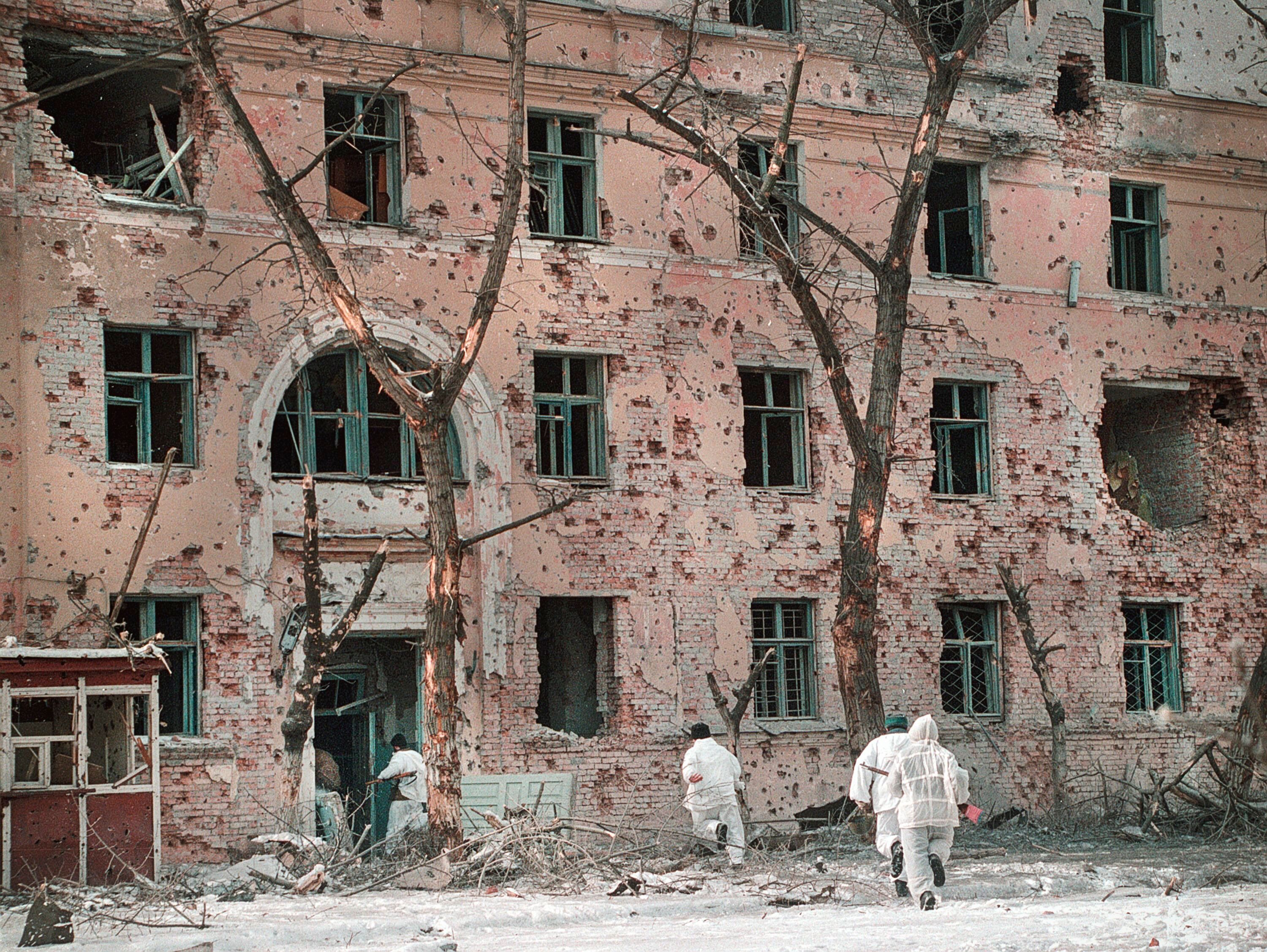 Грозный, январь 1995 года. Фото: Александр Неменов&nbsp;